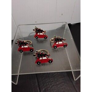 Christmas napkin rings set of 4